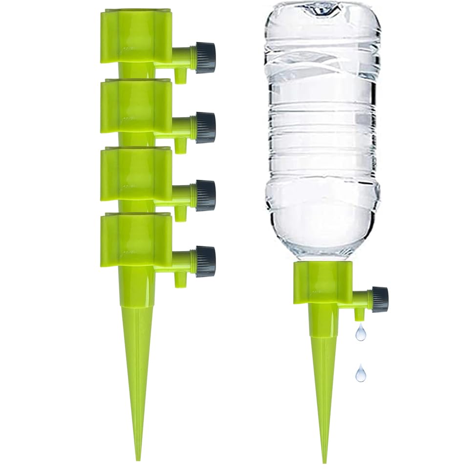 Image of Techhark Drip Irrigation kit for Home Garden, Self-Watering Spikes for Plants, Automatic Plant Water Devices (5 PCs 100% Leak Proof)