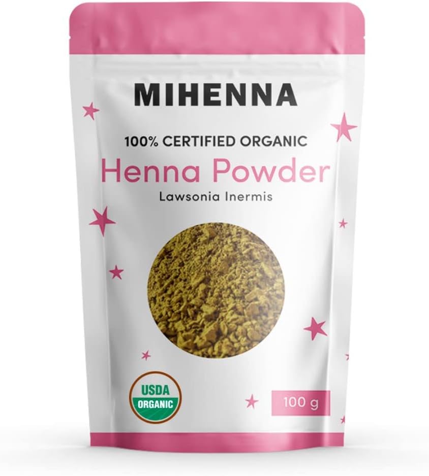 100% Organic USDA Certified Henna Powder for Hair | 100g | Rajasthani | Triple Sifted