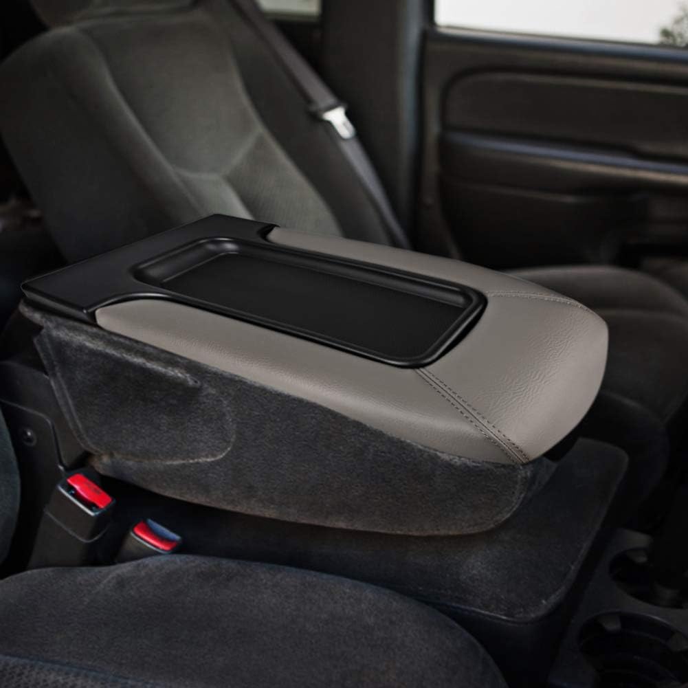Compatible with Center Console Lid Armrest Kit Cadillac Chevrolet GMC Pickup Truck Suburban Tahoe Silverado Sierra Yukon XL-Replaces 19127365 Light Gray