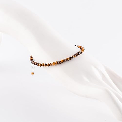 Miniatura 10 de Natural Larimar Jewelry for Women Dolphin Stone- Pectolite -Sea- Caribbean Gemstone Micro Beads Dainty Bracelet Gifts For her, Birthstone Energy