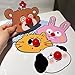 Toilet Seat Lifter,Cute Toilet lid Lifter,Self Adhesive ABS,Cute Animal Design,Toilet Handle Tabs Can Avoid Touching The Toilets, Toilet Accessories Tool for Home Bathroom, Office, Hotel