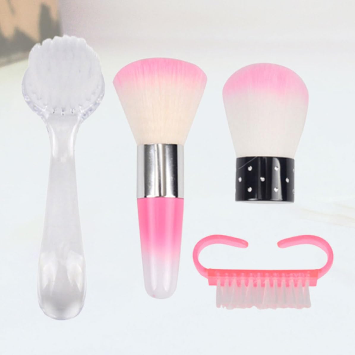 MAGICLULU Professional Nail Cleaning Brush Set for Nail Art and Pedicure Treatment Ergonomic Design for Precise Grooming