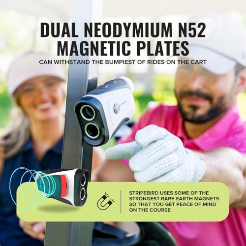 Image of Pro Tour Golf Rangefinder with Slope - Range Finder Golf with Ultra-Strength Magnet - Laser Rangefinder with Slope Technology & Flag Pole Lock Vibration - Golf Range Finder