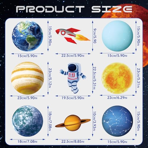 Image of Space Themed Party Decorations - 24 Pcs Outer Space Party Hanging Swirl Decor Solar System Planets Rocket Astronaut Ceiling Steamer for Space Themed Birthday Baby Shower Party Supplies