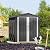 DWVO 6x4ft Metal Outdoor Storage Shed, Large Heavy Duty Tool Sheds with Lockable Doors & Air Vent for Backyard Patio Lawn to Store Bikes, Tools, Lawnmowers,Dark Gray