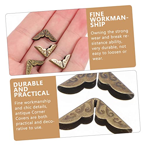 Uonlytech 200 Unidades Decalque De Canto De Álbum De Fotos Tampa De Bordas De Guarda De Ferro Álbum