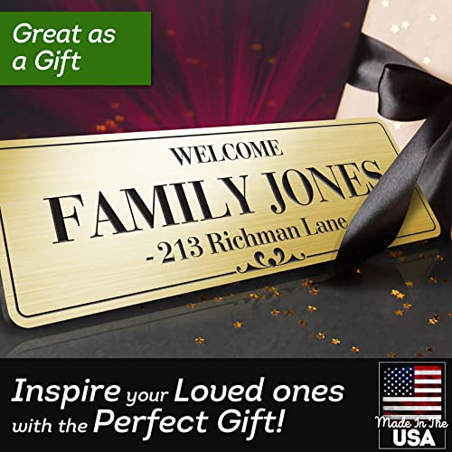 Name Plates For Doors, Custom Office Door Signs, Personalized Wall Plaques - 2.5X8 Inch, 18 Colors, (Prestige) Made In Usa By My Sign Center #TOP4