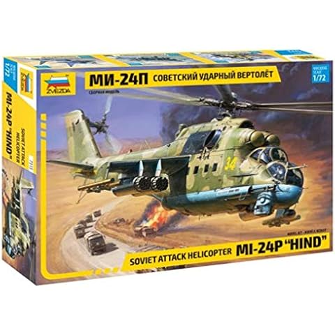 Zvezda 7315 - Soviet Attack Helicopter MI-24P HIND - Plastic Model Kit Scale 1/72 Lenght 11,75" 267 Details Cover