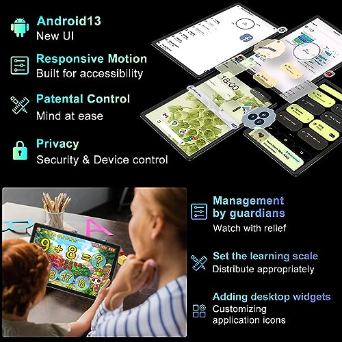 YESTEL Tablet 10 Pollici Android 13 con 12GB RAM