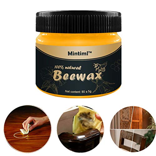 Wood Seasoning Beewax,Beewax Polish for Wood & Furniture,Metal & Leather,Complete Solution Furniture Care