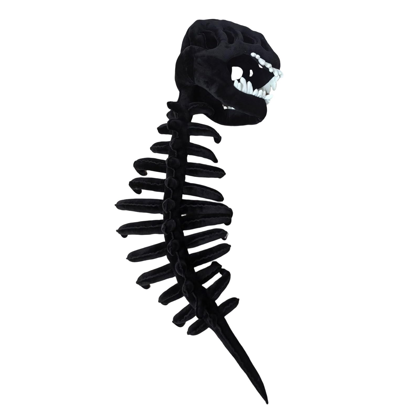 Corlidea Dinosaurier-Skelett-Kostüm, 3D-Spinosaurus-Schädelmaske & Plüsch-Rückenknochen für Halloween, Cosplay und Verkleidungsspiele