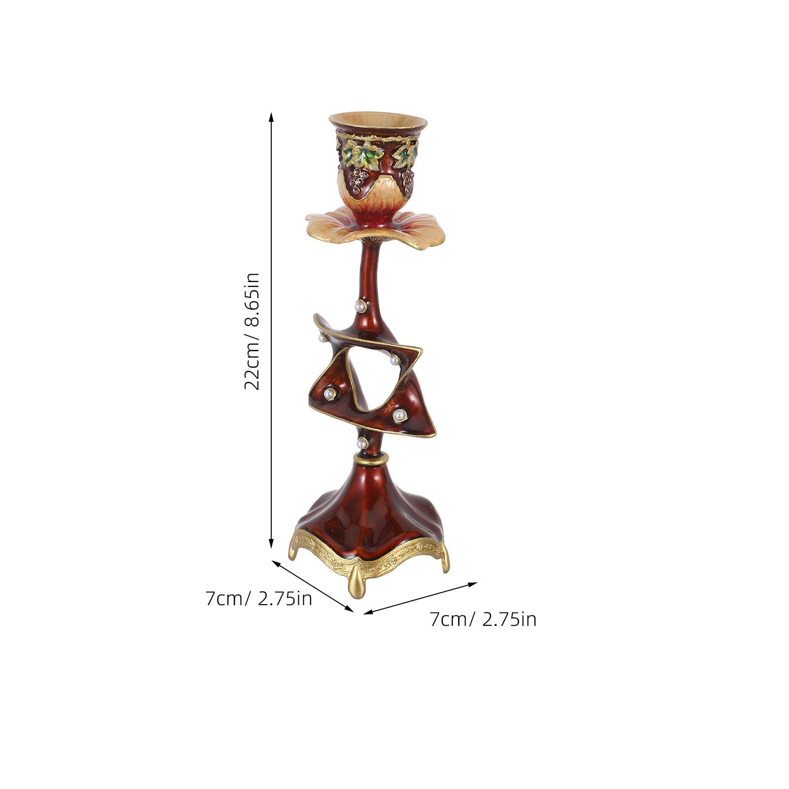 Candelabro Europeo in Metallo, Vintage ed Elegante per Tavola