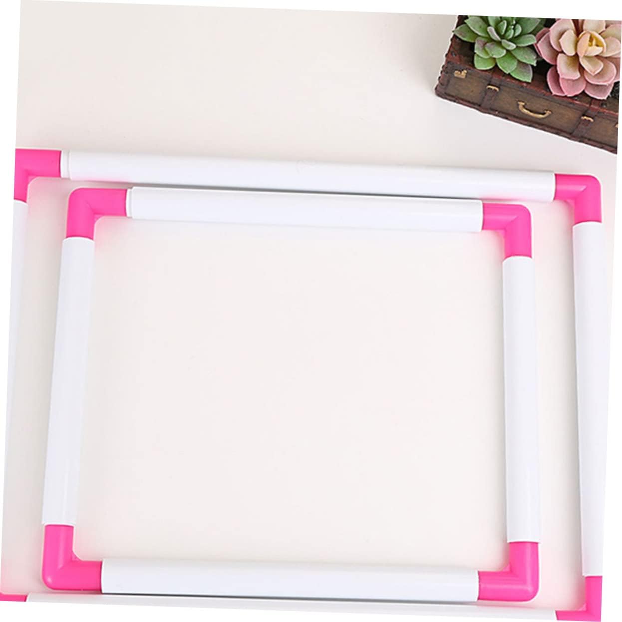 SEWOART 8pcs Clip Embroidery Frame Handheld Cross Rack Random Color for Easy Assembly and Storage for Quilting and Painting