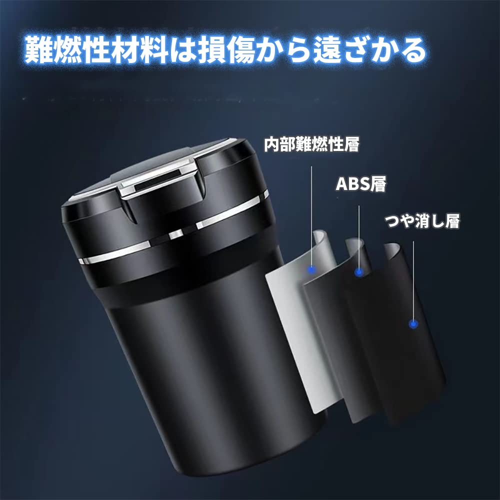Amazon.co.jp: クラウン 灰皿 LED付き 車用 内装品 ドリンクホルダー型