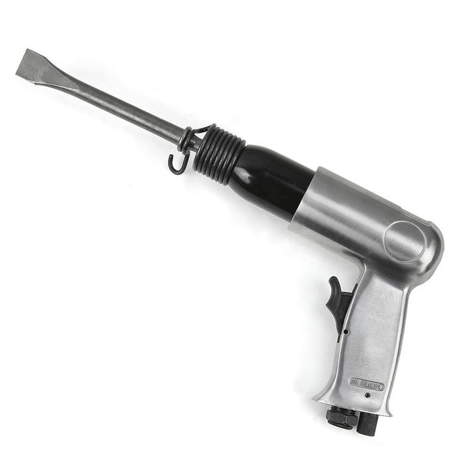 Wiertarka udarowa pneumatyczna 190 mm Młot pneumatyczny Zestaw narzędzi pneumatycznych Pistolet pneumatyczny Wytrzymały amortyzator z 4 szt. dłutami Ergonomiczny uchwyt Narzędzia pneumatyczne