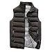 Produktbild Herren Weste Dasongff Männer Steppweste Outdoor Western mit Stehkragen Winter Warm Verdickte Reißverschluss Ärmellos Daunenweste Leicht Sherpa Jacke