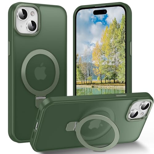 AVETUL iPhone 13 mini �P�[�X MagSafe�Ή� �B���X�^���h ���C�����X�[�d�Ή� �}�b�g�d�グ �}�O�l�b�g���� �������� ����~�� �ČRMIL�K�i�ϏՌ� iPhone13mini�P�[�X �X�g���b�v�z�[�� �A�C�t�H��13�~�j�P�[�X ��