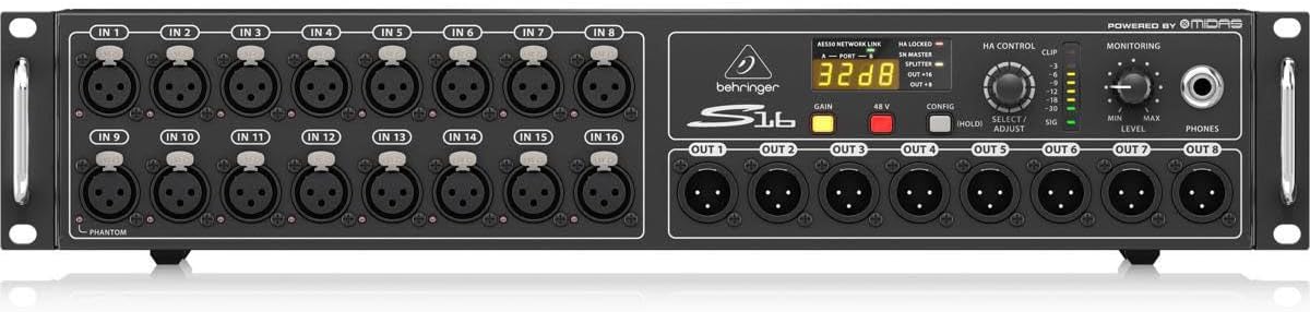 Behringer S16 16-Channel Digital Snake Black