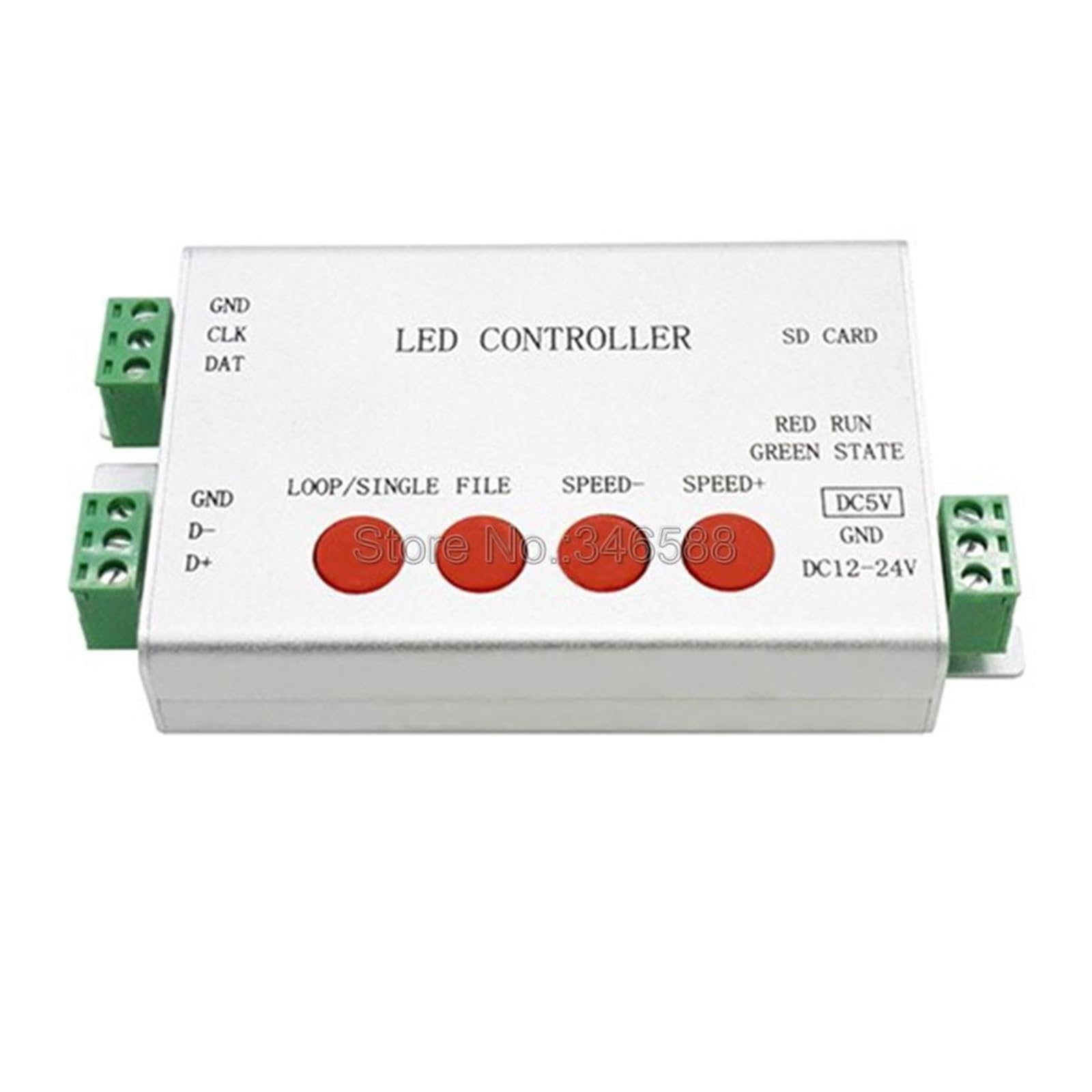 Controlador H801 píxeles LED programable con 1 puerto de control para tiras de todo color