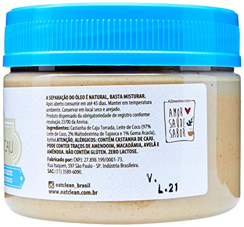 DAILYLIVE Pasta Castanha De Caju Leite De Coco Eat Clean - 300G