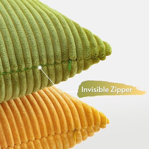 Housse de coussin décorative de qualité supérieure en velours côtelé - 6