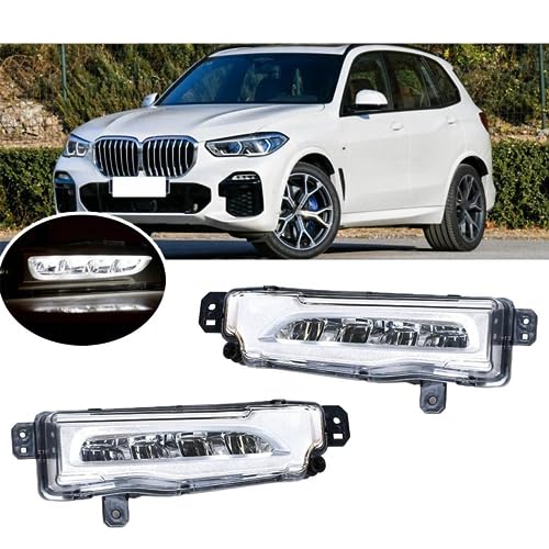 WOZIES faróis de neblina Luz de nevoeiro dianteira do carro LED luz de circulação diurna Para BMW X5