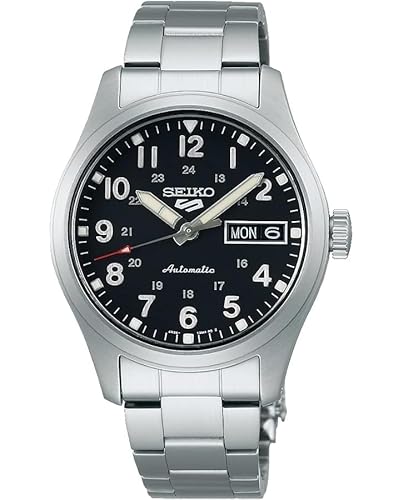 Seiko Analógico Modelo 5 Sports Field Sports Style 36mm Preto. Marca Seiko Analógico Modelo 5 Sports Field Sports Style 36mm Preto. Marca
