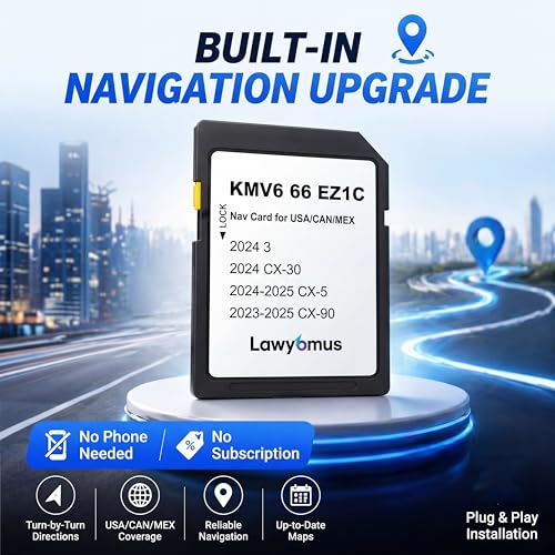 Lawyomus KMV666EZ1C Offline GPS Map Card for Mazda 3, CX-30, CX-5 & CX-90 - image 2