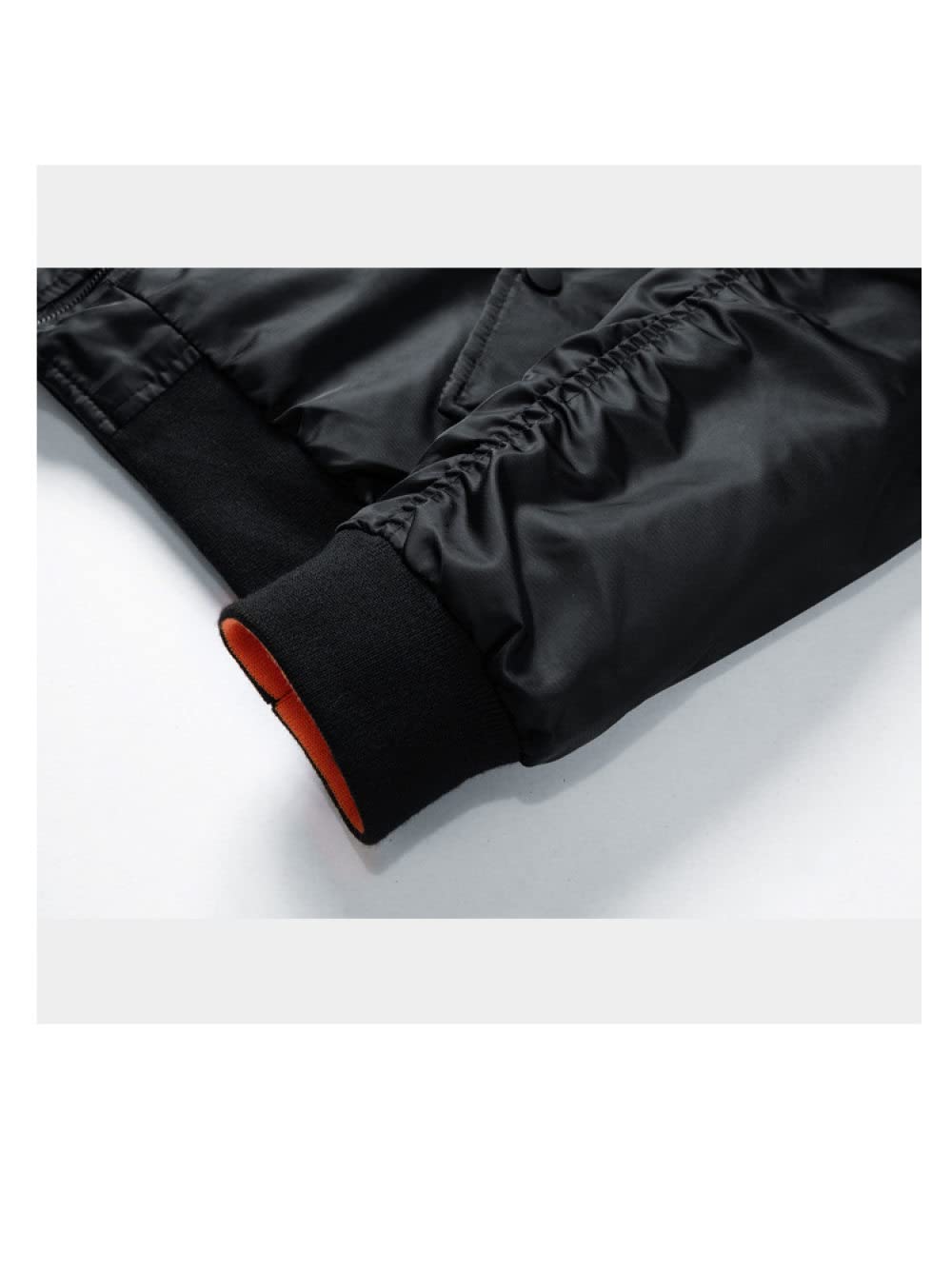 Parka Homme,Blouson Aviateur Chaud d'hiver pour Hommes Mode Court Rouge Réversible Vestes Matelassées D'Extérieur Fermeture À Glissière À Col Montant Manteaux Parka Rembourrés Matelassés Vê