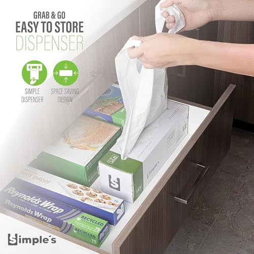 Simple'S PLASTIC BAGS With Handles For Small Business,(50 Count) Very Strong Shopping Bags, Grocery Bags, Plastic T-Shirts Bag thumb #1