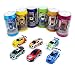 3Pcs/Lot(3Pcs different frequencies） Cans type mini RC car/Portable pocket toy car with 4pcs roadblocks,Color random match