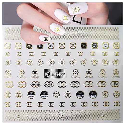 1 Lage Sheet Gold Shiny Nail Stickers Luxury Nail Salon Design Chic 3D Nail Art Stickers Decals Self-Adhesive Manicure for Nails Decoration