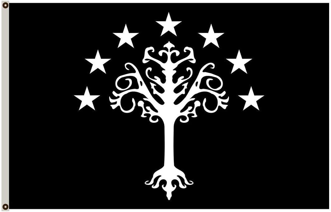 Fyon Large Gondors flag from J. R. R. Tolkiens Middle-earth Flag 3X5Ft