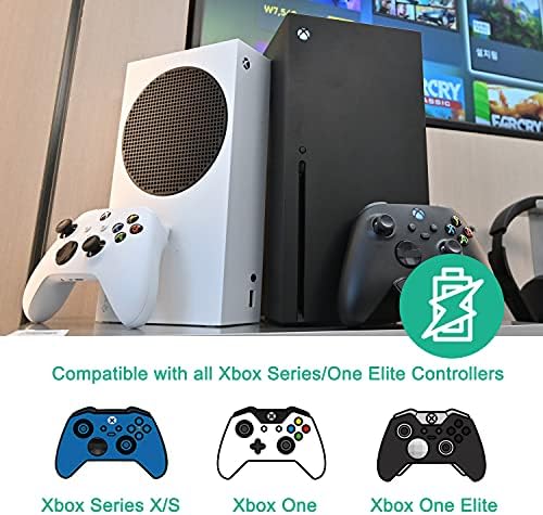 Rechargeable Battery Pack for Xbox Series X|S Xbox One Elite Controller, TechKen Batteries Charger Charging Dock
