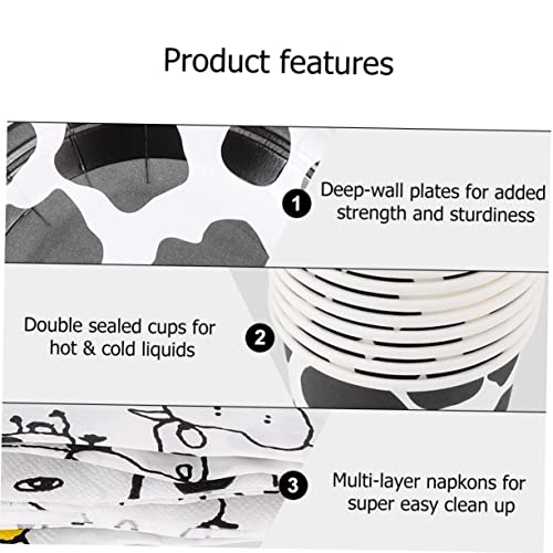 SHOWERORO Talheres De Bebê De Balão 1 Conjunto 81 Pçs Bebedouros Descartáveis ​​Para Festa Chique Ta