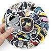 Dark Raven Vinyl Stickers, 50 PCS Waterproof Illustrated Birds Decals for Laptops, Scrapbooking, Journals, Notebooks, Water Bottles, Suitcases, Phones & DIY Decor #3