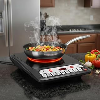 Drumstone (15 Years Warranty) 2000W Electric Hot Plate Single Burner, Portable Coil Stove with Fast Heating and Adjustable Temperature Control for Home, Office, Hostel & Travel