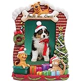 Light Up Dog & Cat Christmas Picture Frame