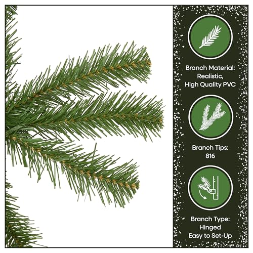 National Tree Company 6.5 ft (2.0m) Unlit North Valley Spruce Artificial Christmas Tree, 816 Tips, Includes Stand, Green by National Tree Company - Image 6