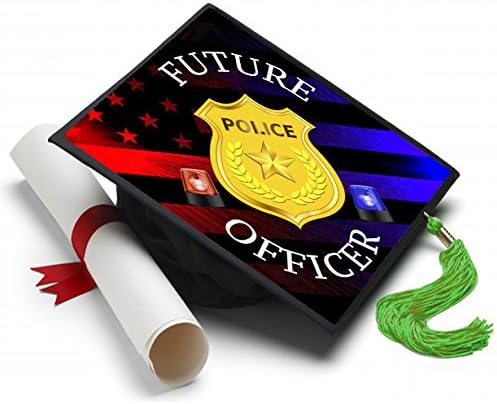 Future Police Officer Grad Cap Topper, Grad Cap Decorations