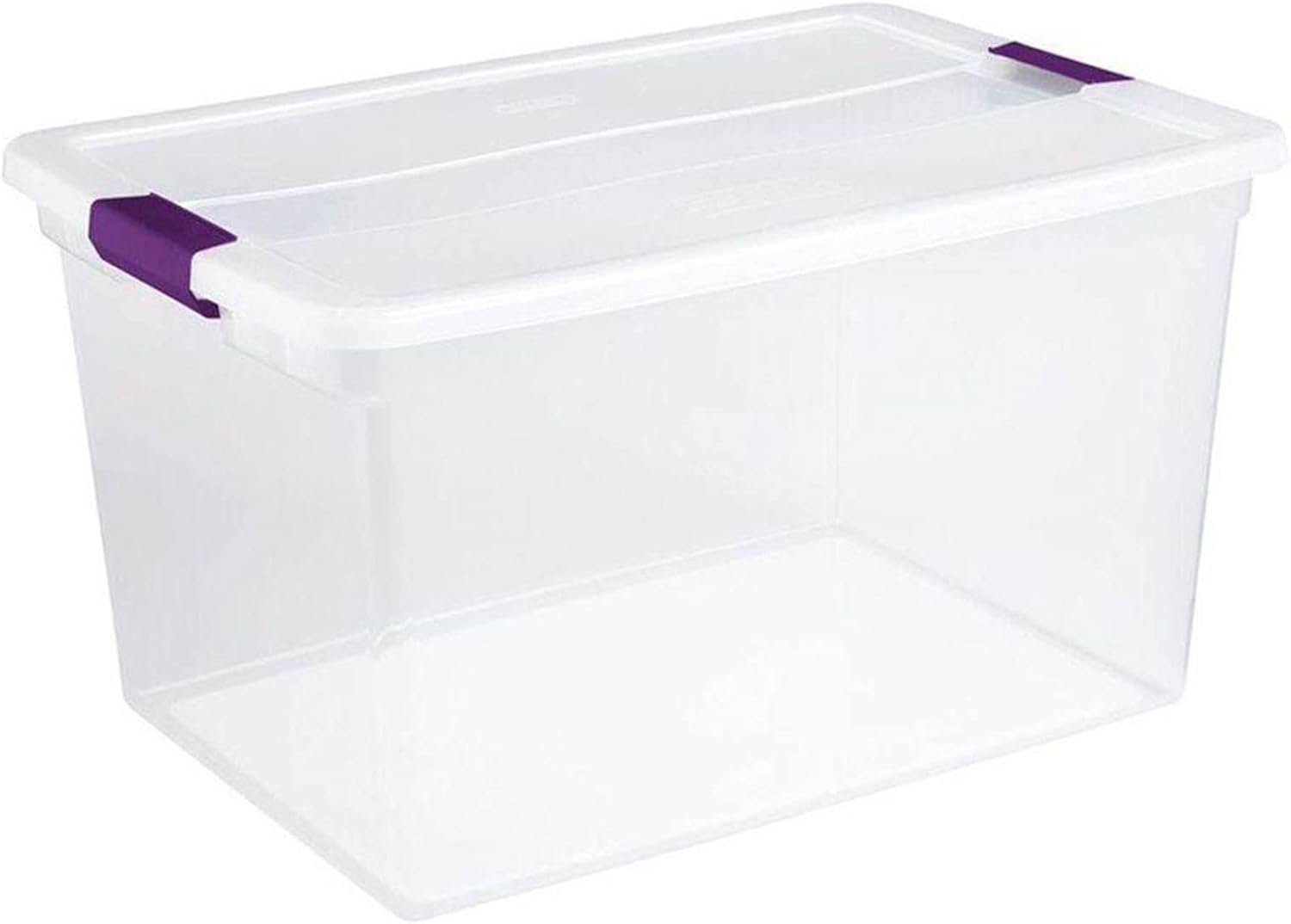 STERILITE Clear Box Storage Container 6-Pack and 27 QT. Tote 6-Pack 6