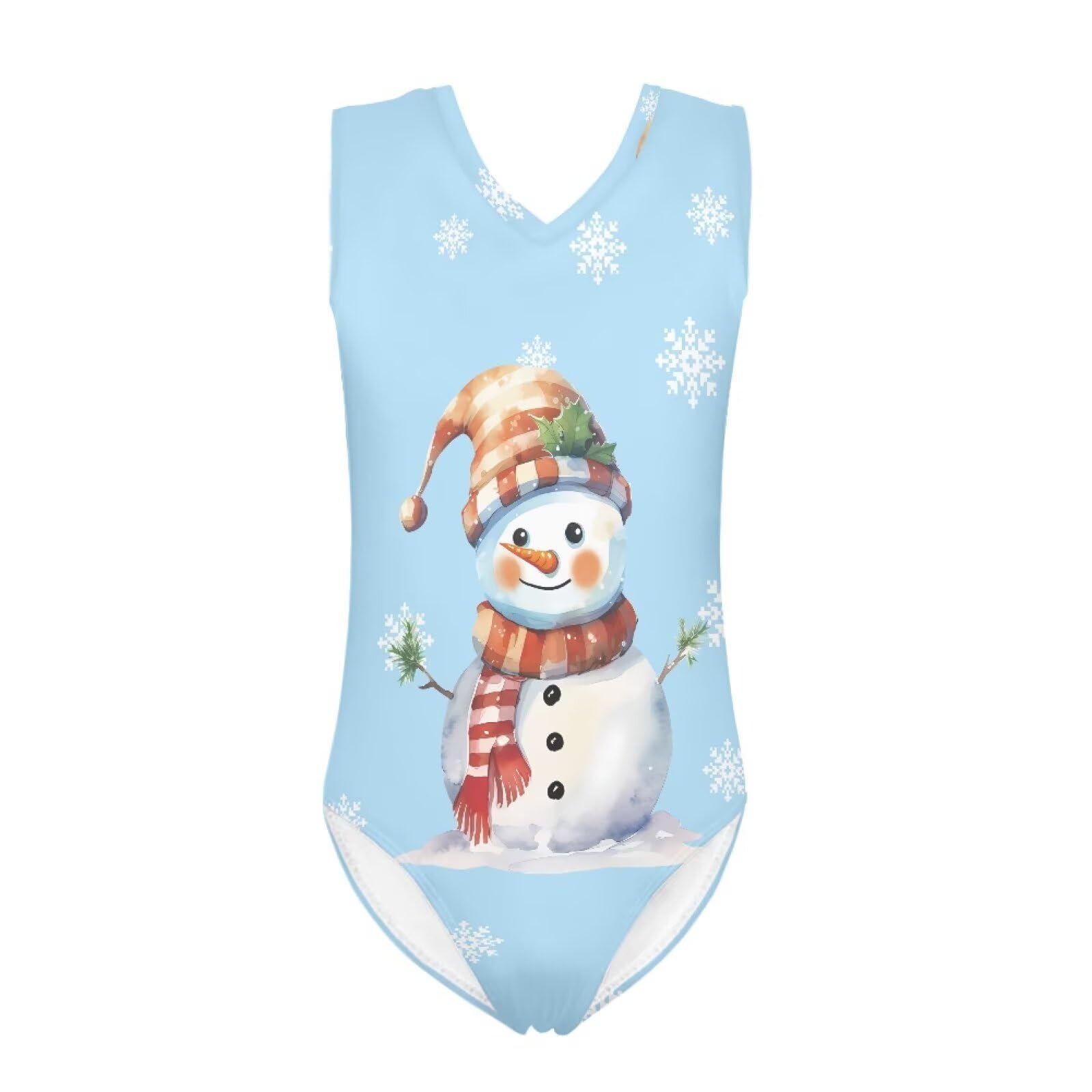 Cartoon Pattern Kids Girls Bathing Suits One Piece Swimsuit Soft &amp; Quick Dry, 5-14Years