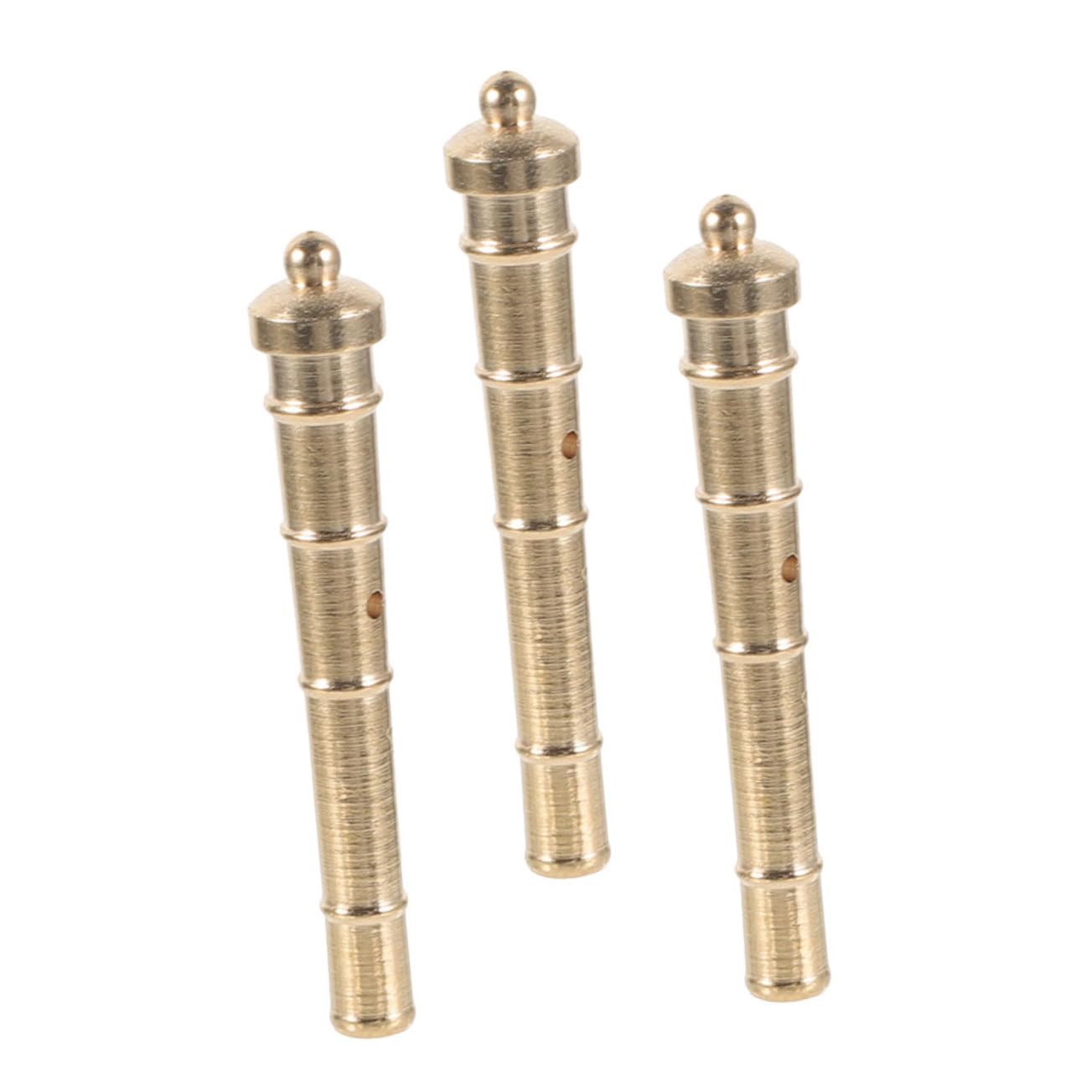 Cabilock 3pcs Sailing Model Accessories Miniature Barrel Trucks Sculpture for Office Desk Decor Nautical Theme Collectible Statues Historical Golden Finish