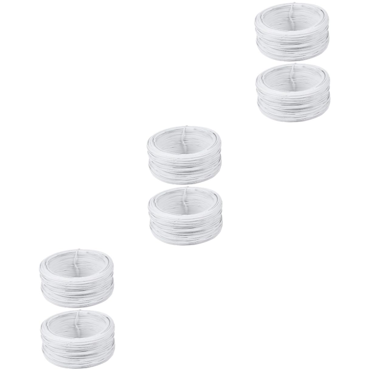 Kisangel 6rollen PVC-beschichteter Pflanzenbindedraht Gummierter Für Gartenpflanzen Vielseitig Einsetzbar Für Und Bastelarbeiten Rostbeständig Und Langlebig