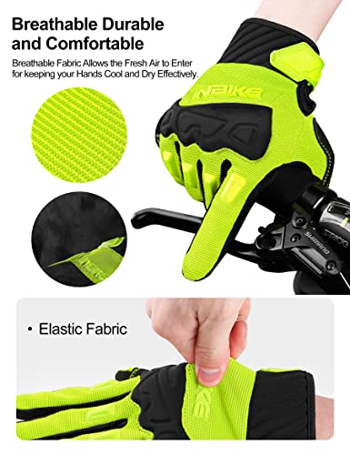 INBIKE luvas de mountain bike para homens, proteção de junta acolchoada, luvas de ciclismo respiráve