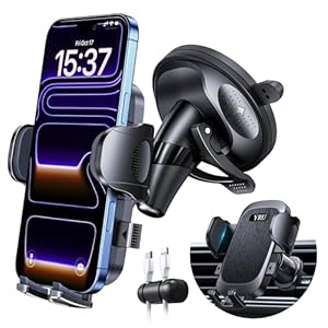 [Antivibración de grado militar y succión giratoria de 360°] Soporte de montaje para teléfono de coche mejorado 2026 【90+ libras el más seguro y fuerte con certificados de patente】Salpicadero