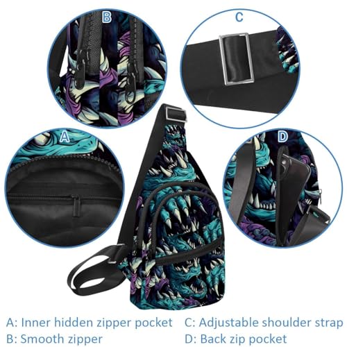 Mochila cruzada deportiva con correa regulable para correr libre 2