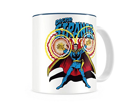 SD toys Marvel Taza Doctor Extraño Rayos, Cerámica, Blanco, 10 cm