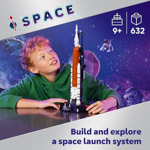LEGO Technic NASA Artemis Space Launch System Rocket Building Toy for Boys & Girls - STEM Learning & Space Toy W/3-Stage Launch Function for Kids, Ages 9+ - Idea for Birthdays - 42221