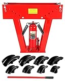 Hydraulic Pipe Bender 16 Ton Manual Copper Exhaust Tube Bender Tool 8 Dies (1/2